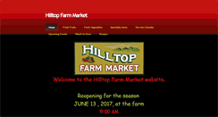 Desktop Screenshot of hilltopfarmmarket.com