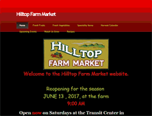 Tablet Screenshot of hilltopfarmmarket.com